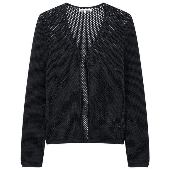 Reformation Black Knit Cardigan Sweater - Picture 5 of 11
